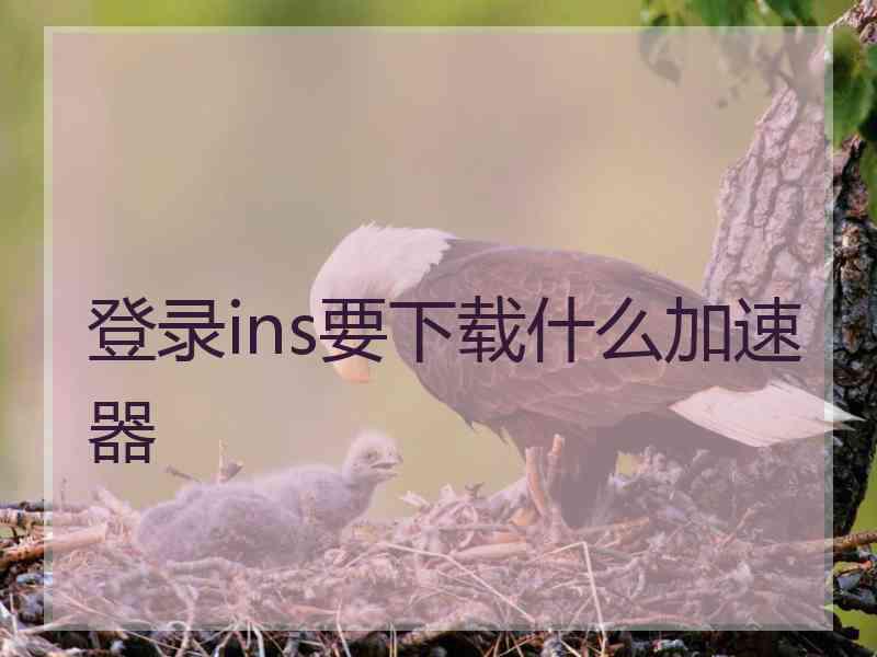 登录ins要下载什么加速器
