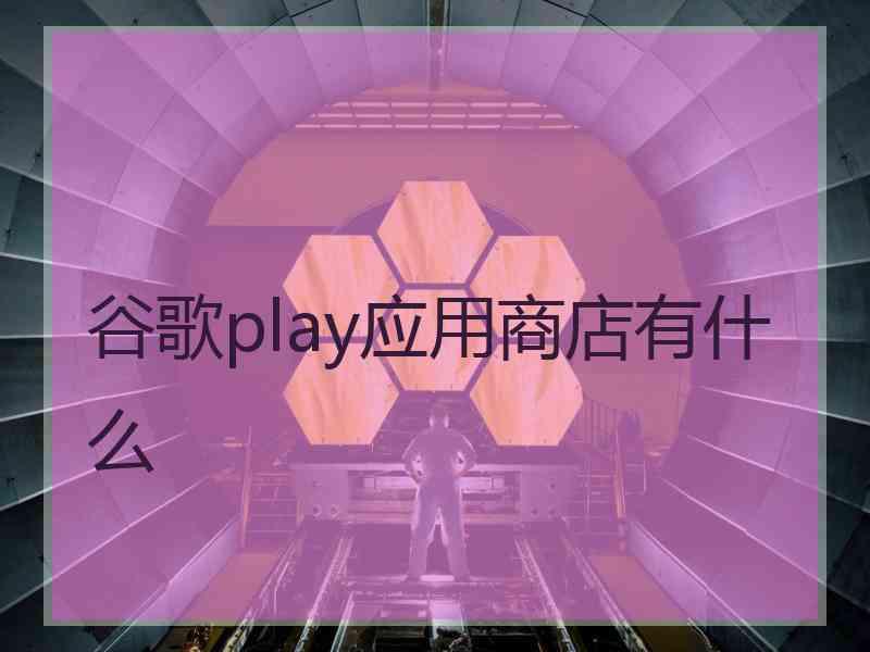 谷歌play应用商店有什么
