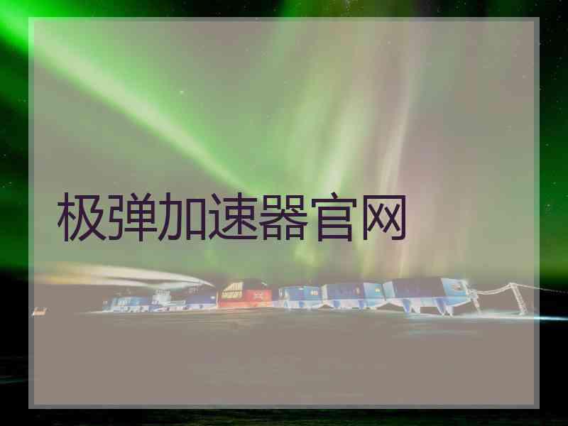 极弹加速器官网