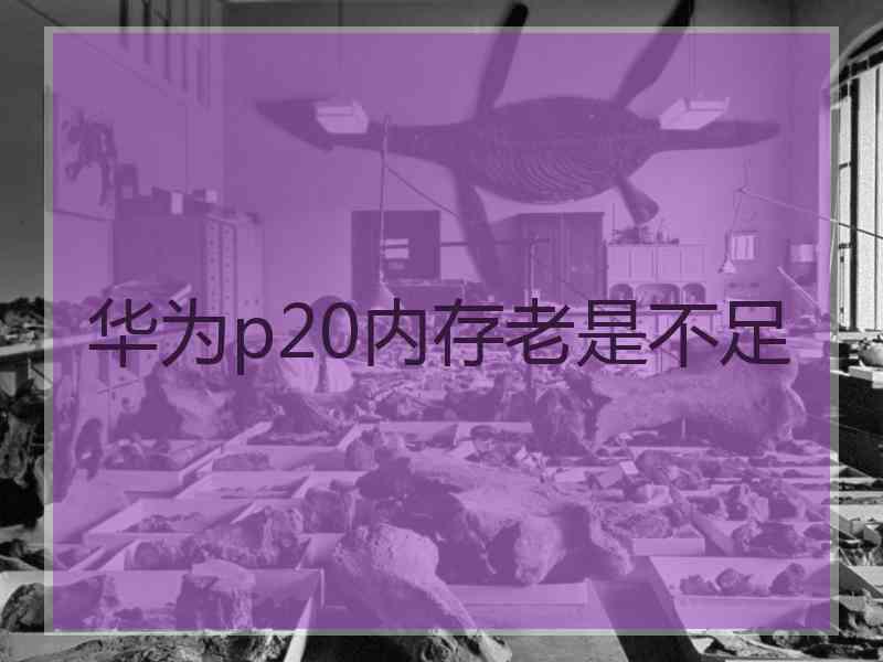 华为p20内存老是不足
