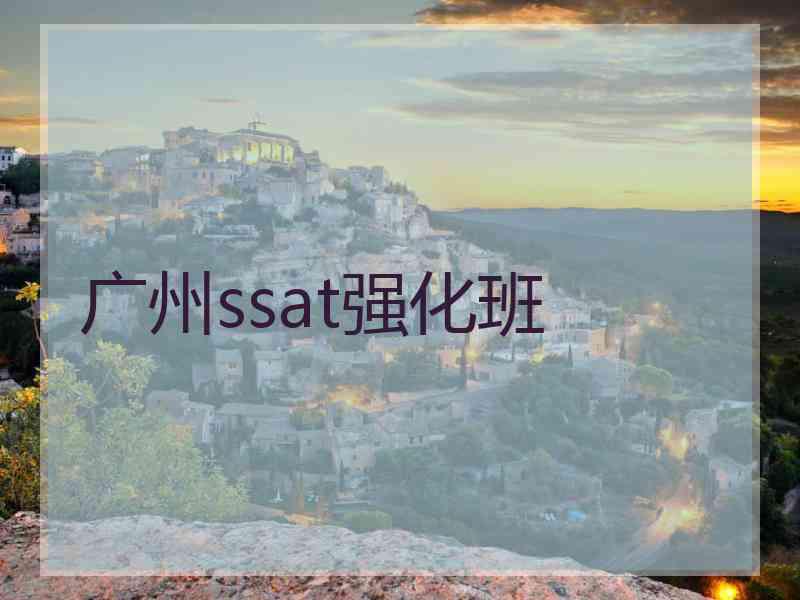 广州ssat强化班
