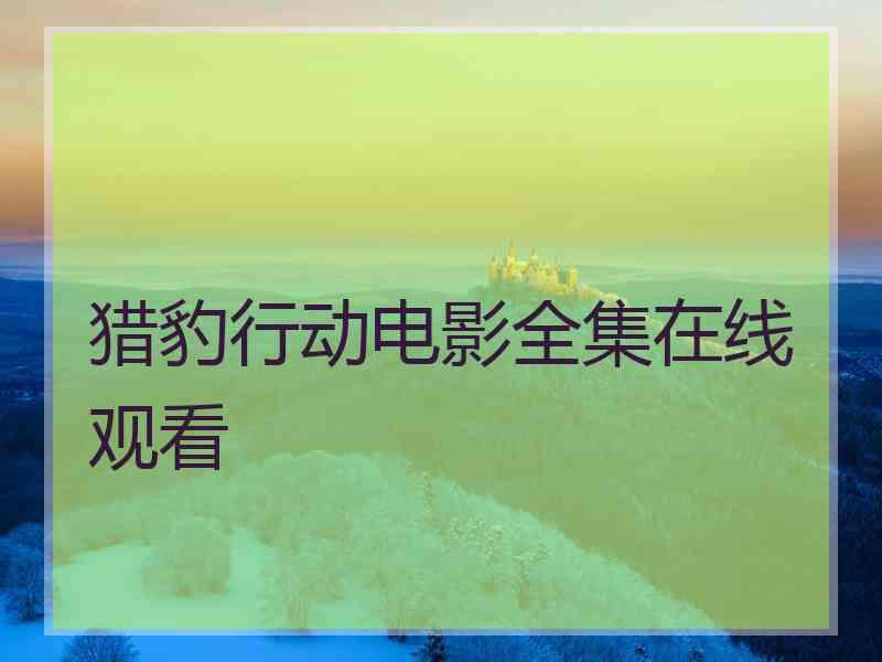 猎豹行动电影全集在线观看