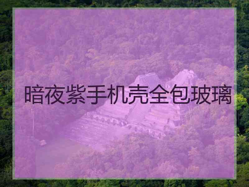 暗夜紫手机壳全包玻璃