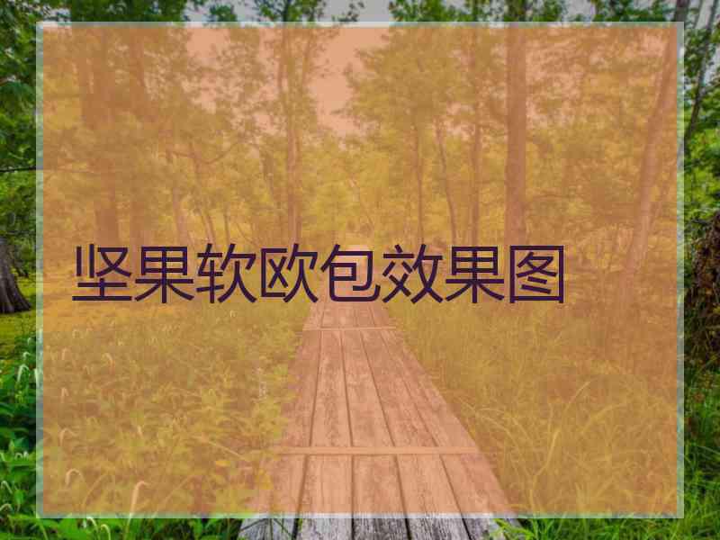 坚果软欧包效果图