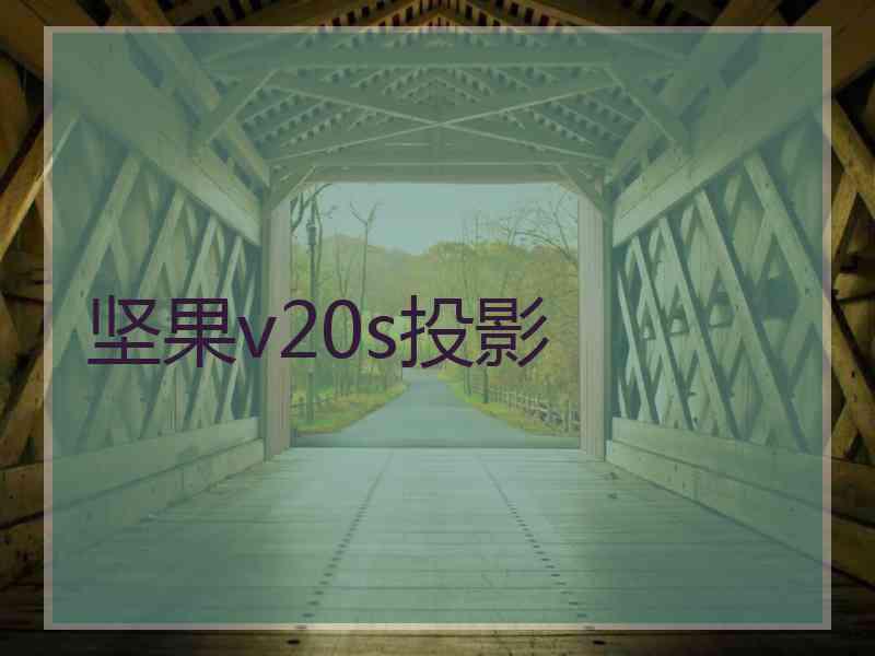 坚果v20s投影