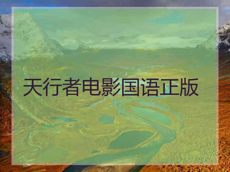 天行者电影国语正版