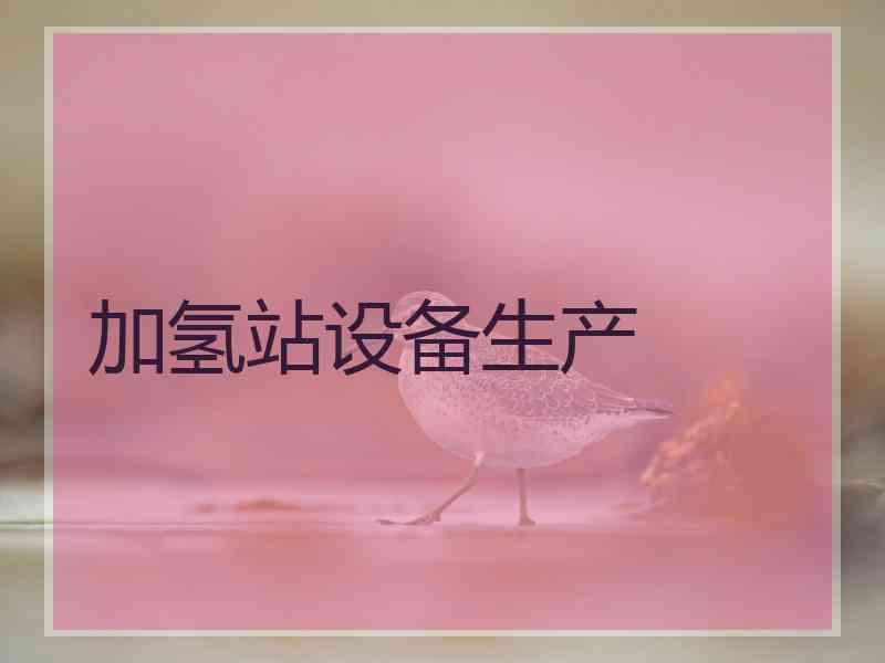 加氢站设备生产