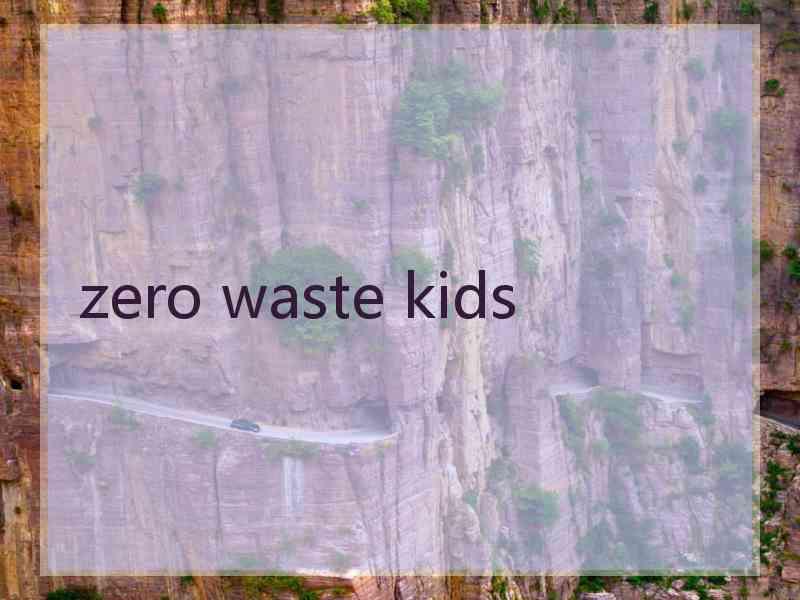 zero waste kids