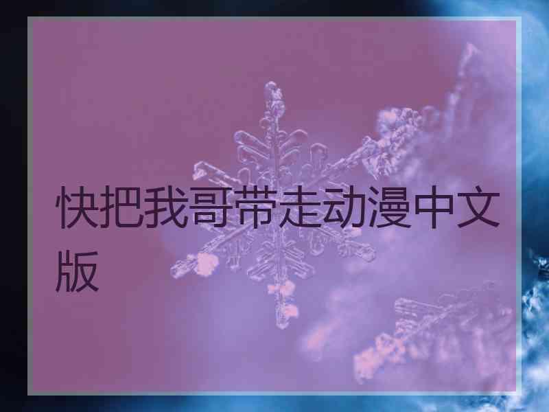 快把我哥带走动漫中文版