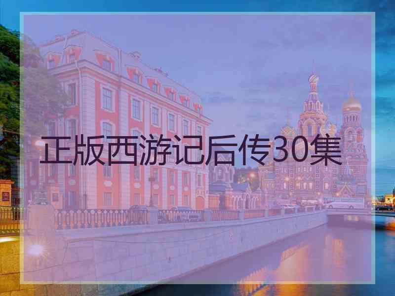 正版西游记后传30集