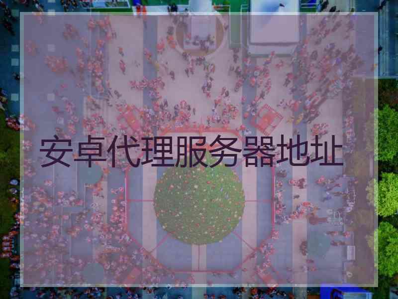 安卓代理服务器地址