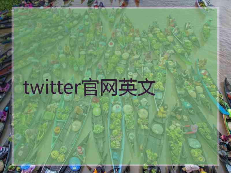 twitter官网英文