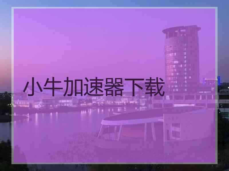 小牛加速器下载