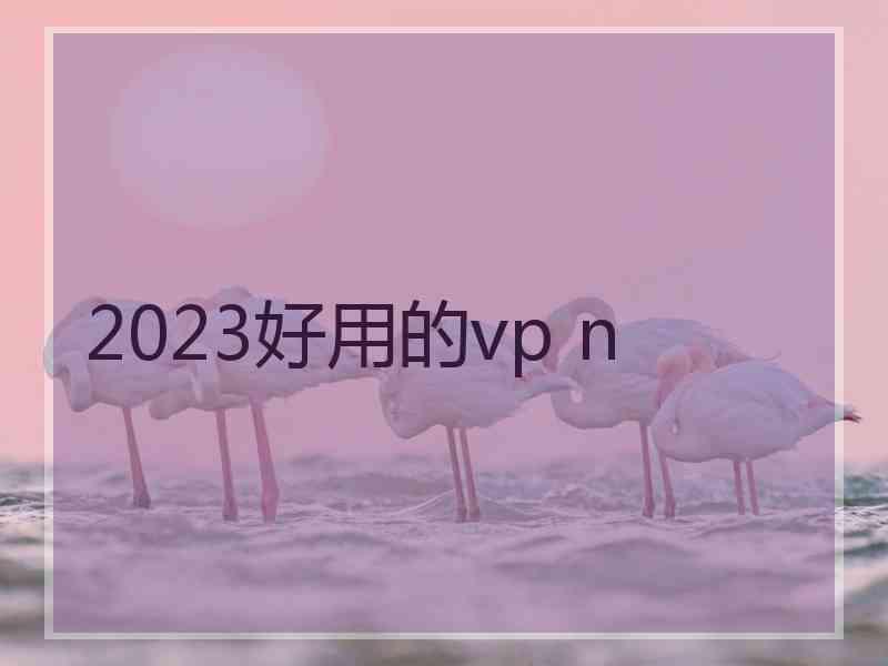 2023好用的vp n