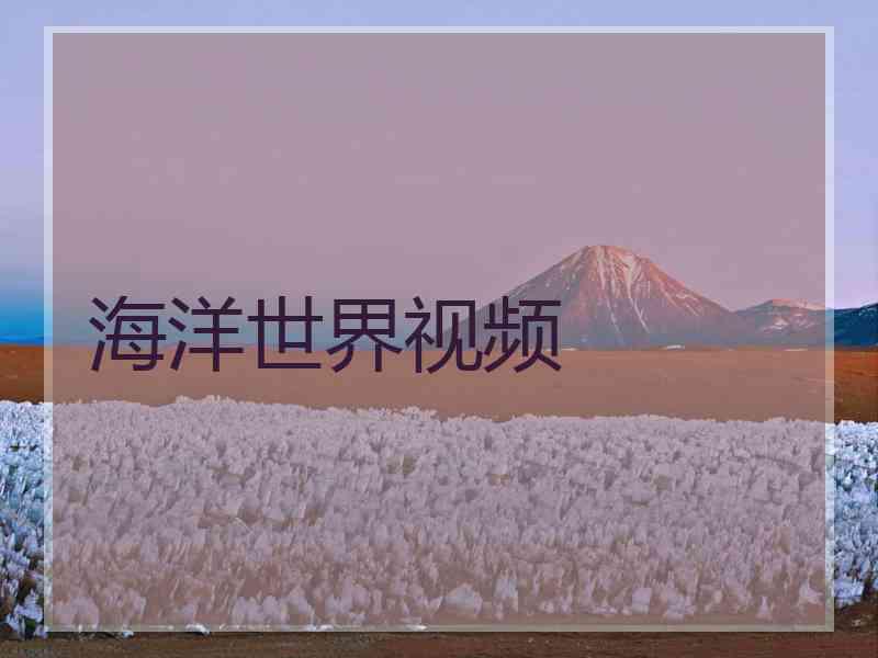 海洋世界视频