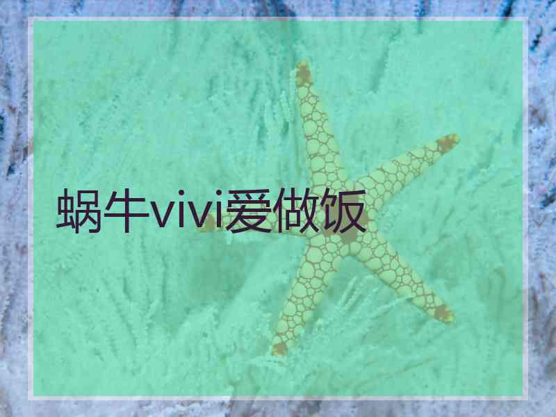 蜗牛vivi爱做饭