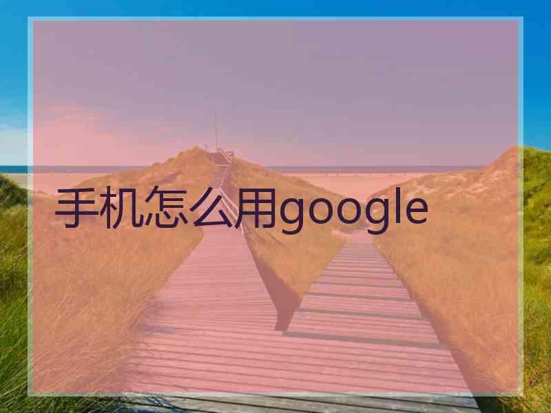 手机怎么用google