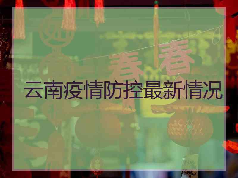 云南疫情防控最新情况