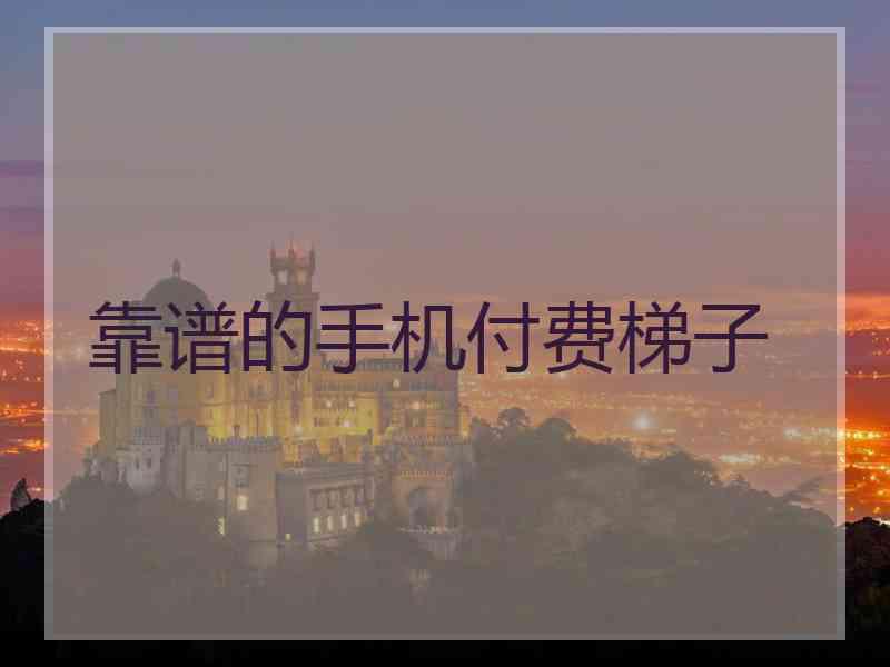 靠谱的手机付费梯子
