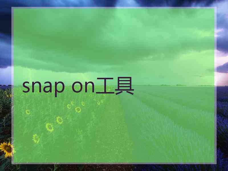 snap on工具